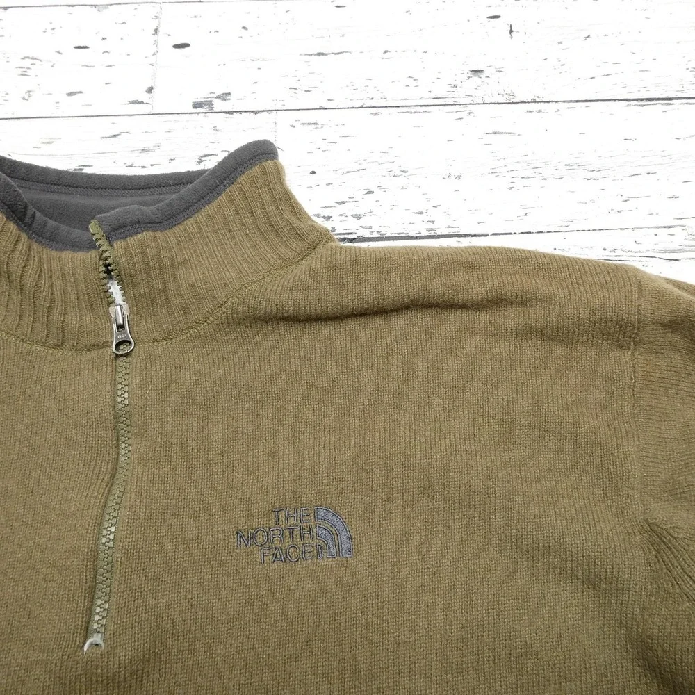 North Face A5 Series Wool Sweater Mens XL Half Zip‎ Pullover Outdoor
